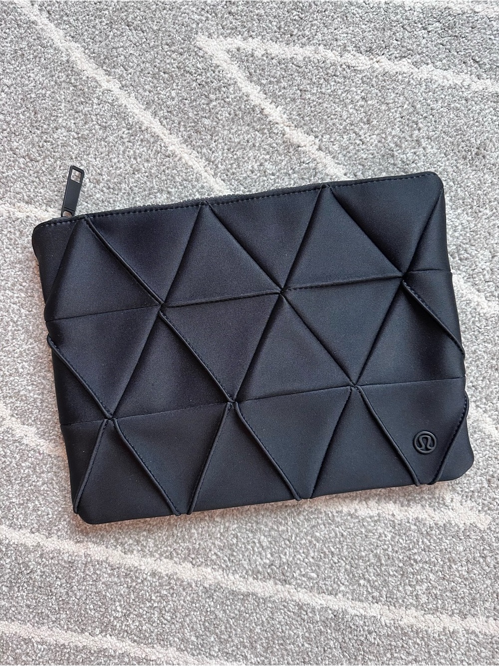 Lululemon Black Essentials Triangle Quilted Pouch Bag